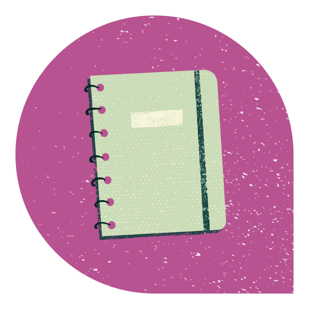 Illustration of a notebook